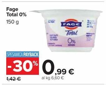 Carrefour Market Fage total 0% offerta