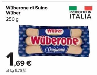 Carrefour Market Wüberone di suino wüber offerta