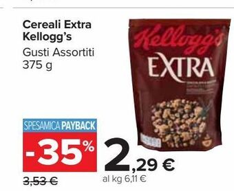 Carrefour Market Cereali extra kellogg's offerta