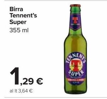 Carrefour Market Birra tennent's super offerta