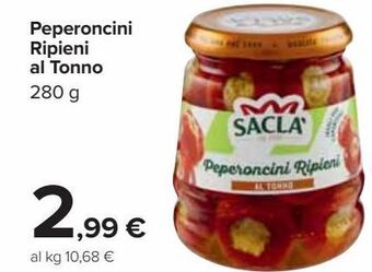 Carrefour Market Peperoncini ripieni al tonno saclà offerta