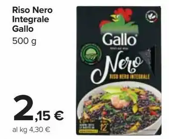 Carrefour Market Riso nero integrale gallo offerta