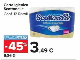 Carrefour Market Carta igienica scottonelle offerta