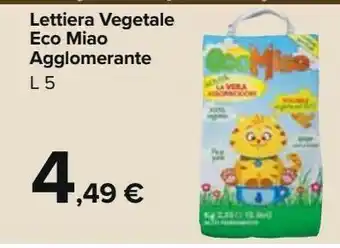 Carrefour Market Lettiera vegetale eco miao offerta