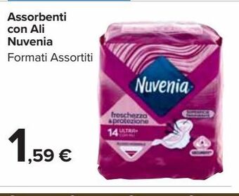 Carrefour Market Assorbenti con ali nuvenia offerta