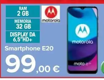 Carrefour Market Smartphone e20 motorola offerta