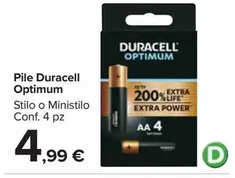 Carrefour Market Pile duracell offerta