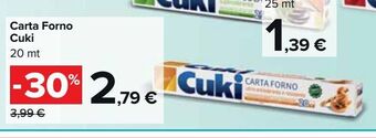 Carrefour Market Carta forno cuki offerta