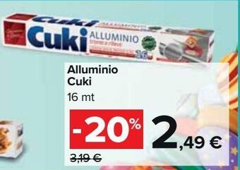 Carrefour Market Alluminio cuki offerta