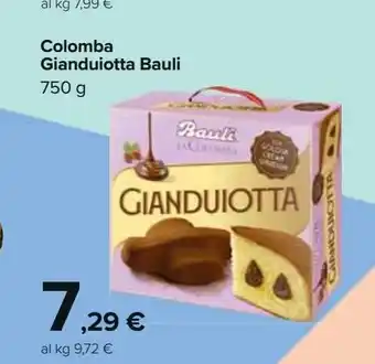 Carrefour Iper Colomba gianduiotta bauli offerta