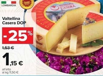 Carrefour Iper Valtellina casera dop offerta
