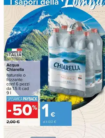 Carrefour Iper Acqua chiarella offerta