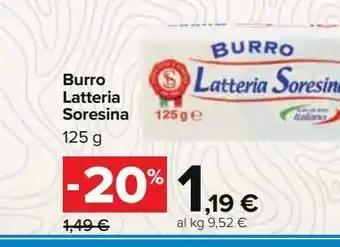 Carrefour Iper Burro latteria soresina offerta