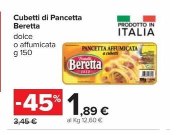 Carrefour Iper Cubetti di pancetta beretta offerta