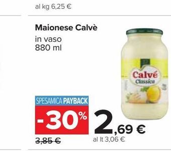 Carrefour Iper Maionese calvé offerta