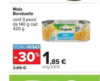 Carrefour Iper Mais bonduelle offerta
