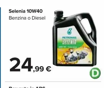 Selenia 10 w 40 benzina o diesel