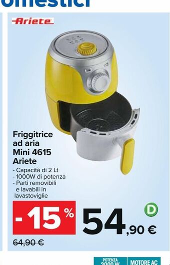 Carrefour Iper Friggitrice ad aria mini 4615 ariete offerta