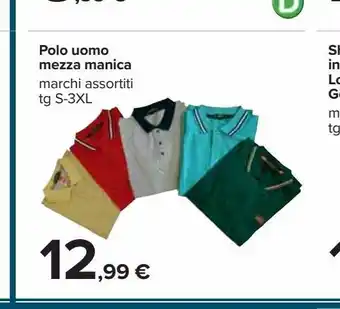 Carrefour Iper Polo uomo mezza manica offerta