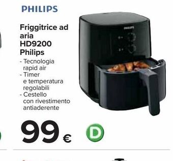 Carrefour Iper Friggitrice ad aria hd9200 philips offerta