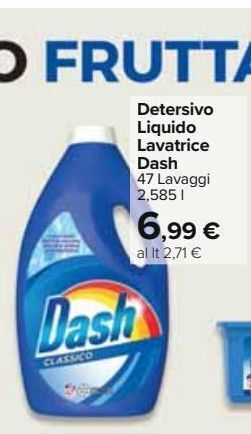 Carrefour Iper Detersivo liquido lavatrice dash offerta