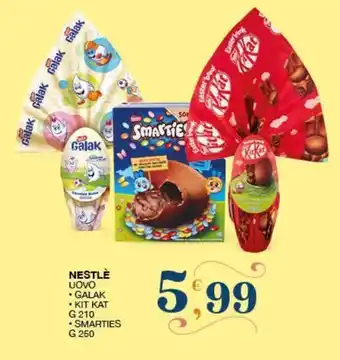 SeBón Supermercati Nestlé uovo glak, kit kat g 210, smarties g 250 offerta