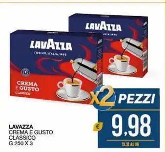 SeBón Supermercati Lavazza crema e gusto classico g 250 x3 offerta