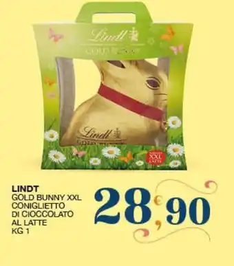 SeBón Supermercati Coniglietto di cioccolato al latte lindt gold bunny xxl 1 kg offerta