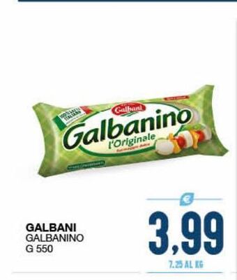 SeBón Supermercati Galbanino galbani g 550 offerta