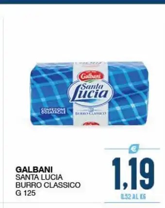 SeBón Supermercati Burro classico galbani santa lucia g 125 offerta