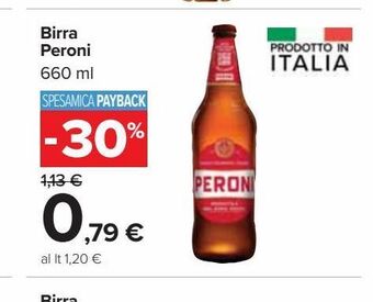 Carrefour Iper Birra peroni offerta