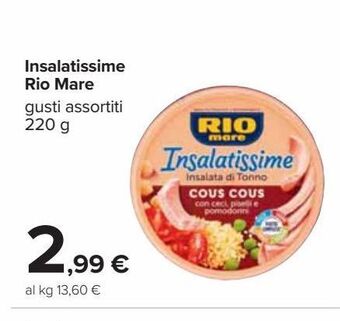 Carrefour Iper Insalatissime rio mare offerta