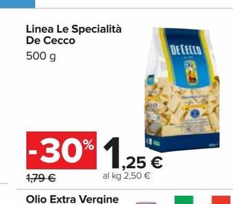 Carrefour Iper Linea le specialita de cecco offerta
