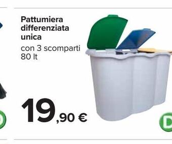Carrefour Iper Pattumiera differenziata unica offerta