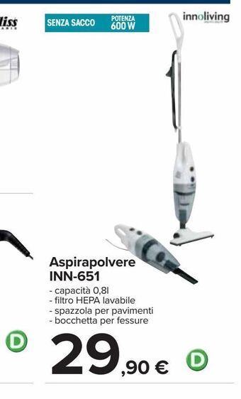 Carrefour Iper Aspirapolvere inn - 651 ! offerta
