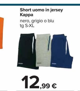 Carrefour Iper Short uomo in jersey kappa offerta