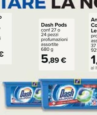 Carrefour Iper Dash pods offerta