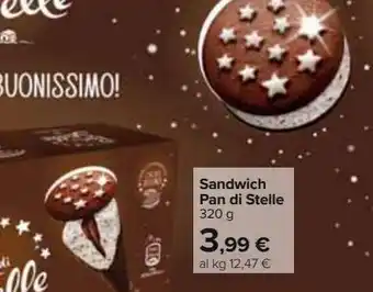 Carrefour Iper Sandwich pan di stelle offerta