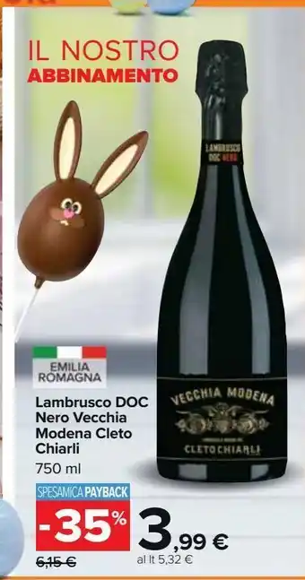 Carrefour Market Lambrusco doc chiarli offerta