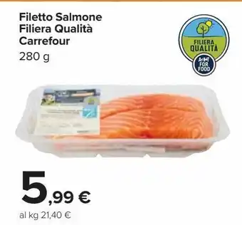 Carrefour Market Filetti di salmone carrefour offerta