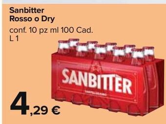 Carrefour Market Sanbitter rosso o dry offerta