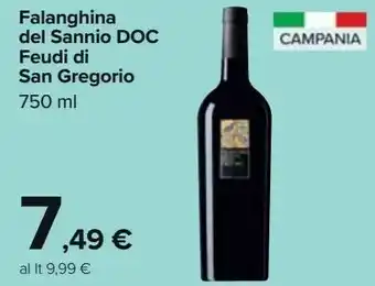 Carrefour Market Falanghina del sannio feudi di san gregorio offerta