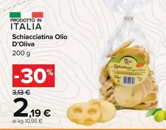 Carrefour Market Schiacciatina olio d'oliva offerta