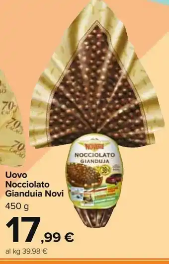 Carrefour Market Uovo nocciolato gianduia novi offerta