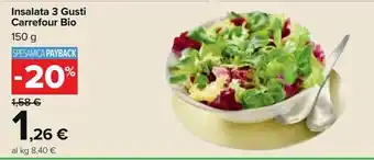 Carrefour Market Insalata 3 gusti carrefour bio offerta