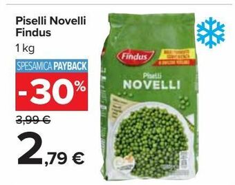 Carrefour Market Piselli novelli findus offerta