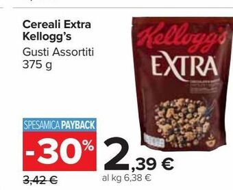Carrefour Market Cereali extra kellogg's offerta
