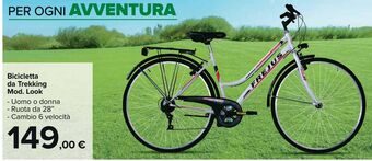 Carrefour Market Bicicletta de trekking mod. look offerta