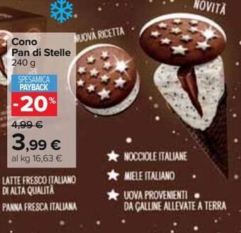 Carrefour Market Cono pan di stelle offerta