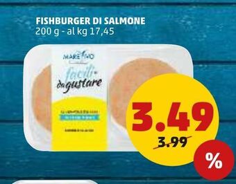 PENNY Fishburger di salmone 200 g offerta